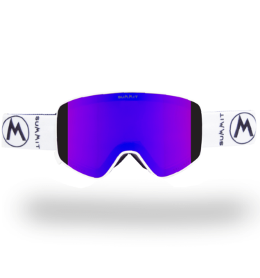 SUMMIT SKI GOGGLES-TALISMAN-SMALL-FIT-WHITE-PURPLE