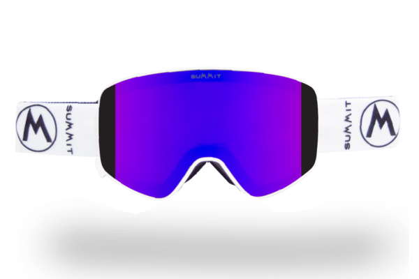 SUMMIT SKI GOGGLES-TALISMAN-SMALL-FIT-WHITE-PURPLE