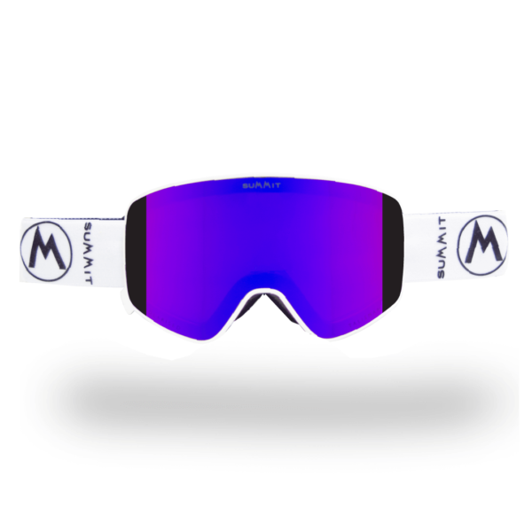 SUMMIT SKI GOGGLES-TALISMAN-SMALL-FIT-WHITE-PURPLE